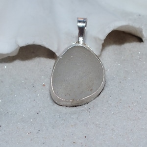 Sterling Bezel Necklace, Necklace Sea Glass, Sterling Sea Glass Necklace, Sea Glass Jewelry, Sea Glass Gift, Sea Glass Pendant
