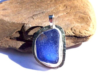 Seaglass Pendant, Blue Sea Glass Pendant, Caribbean Sea Glass Jewelry, Sea Glass Jewelry, Sea Glass Necklace, Mothers Day