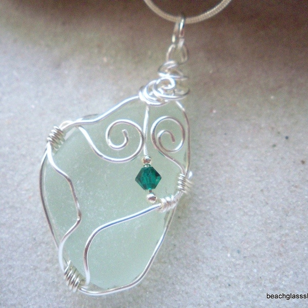 GIFT UNDER 30 Awesome Beach Glass Necklace  Lake Erie Beach Glass