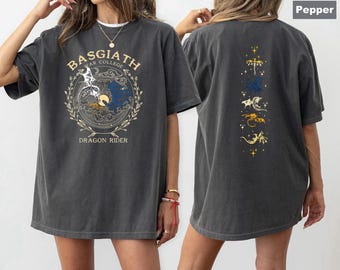 Comfort Colors Dragon Rider Fantasy Shirt Magical Academy Graphic Tee Book Lover Vintage Style