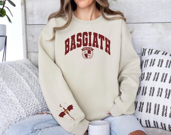 Basgiath War College Sweatshirt, Dragon Rider Hoodie, Fourth Wing Sweatshirt, Fantasy Book Shirt
