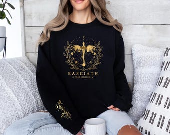 Basgiath War College Sweatshirt, Fourth Wing Hoodie, Dragon Rider Sweatshirt, Fantasy Book Shirt