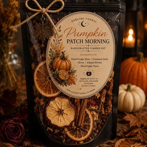 Aroma matutino de calabaza en huerto / Naranja, manzana, canela y clavo deshidratados (fragancia otoñal para el hogar)
