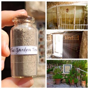 Grób w Ogrodzie Gleba † Piasek † Golgota † Jezus Chrystus † Jerozolima † Izrael † Ziemia Święta