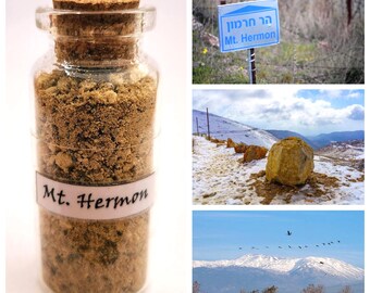 Suelo del Monte Hermón † Arena embotellada † Libro de Enoc † Lugar donde los ángeles caídos descendieron a la Tierra † Israel † Tierra Santa