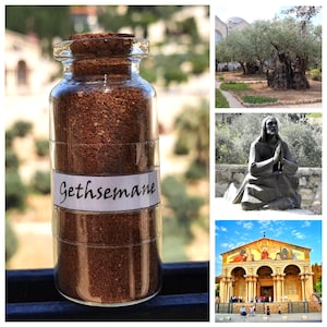 Gethsemane † Garden Sand † Soil † Jesus Christ † Jerusalem † Israel † Holy Land