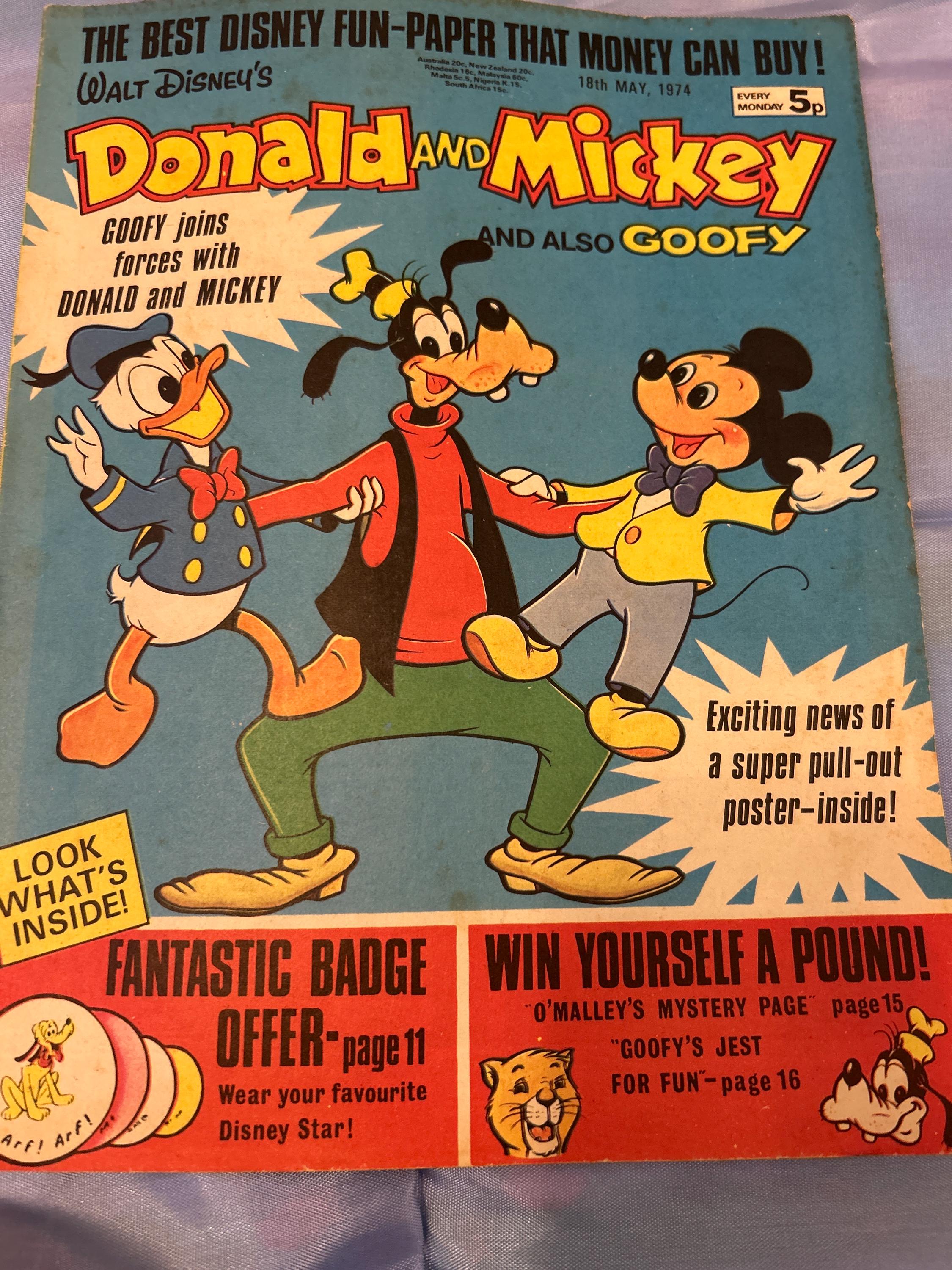 Mickey Mouse Weekly Comic - Etsy Israel