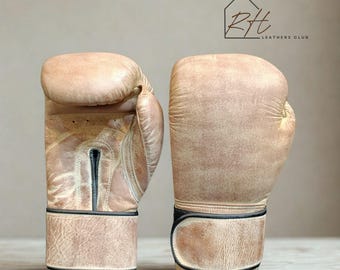 Nubuck Leather Boxing Gloves: Sparring, Training, Kickboxing