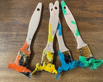Paintbrush clothing hooks
