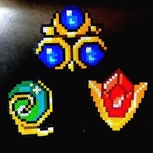 Pietre spirituali - The Legend of Zelda: Ocarina of Time Perler Bead Sprites