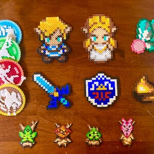 The Legend of Zelda: Breath of the Wild - Perler Bead Sprite Set