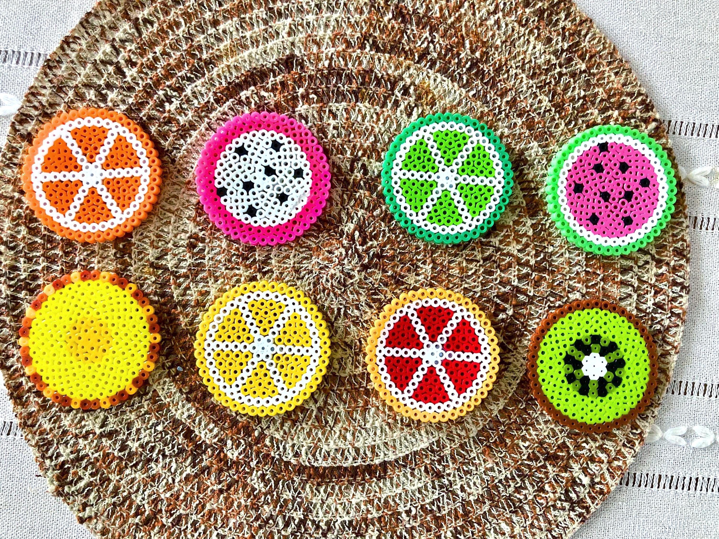 Hama Beads Set Piccolo - 3 Pegboard: Quadrato, Rotondo, Esagonale - Perle Midi - Creatività Per Bambini - 3