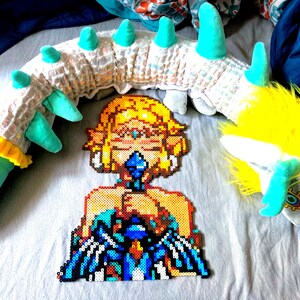 Principessa Zelda, The Legend of Zelda: Tears of the Kingdom - Perler Bead Gaming Wall Art