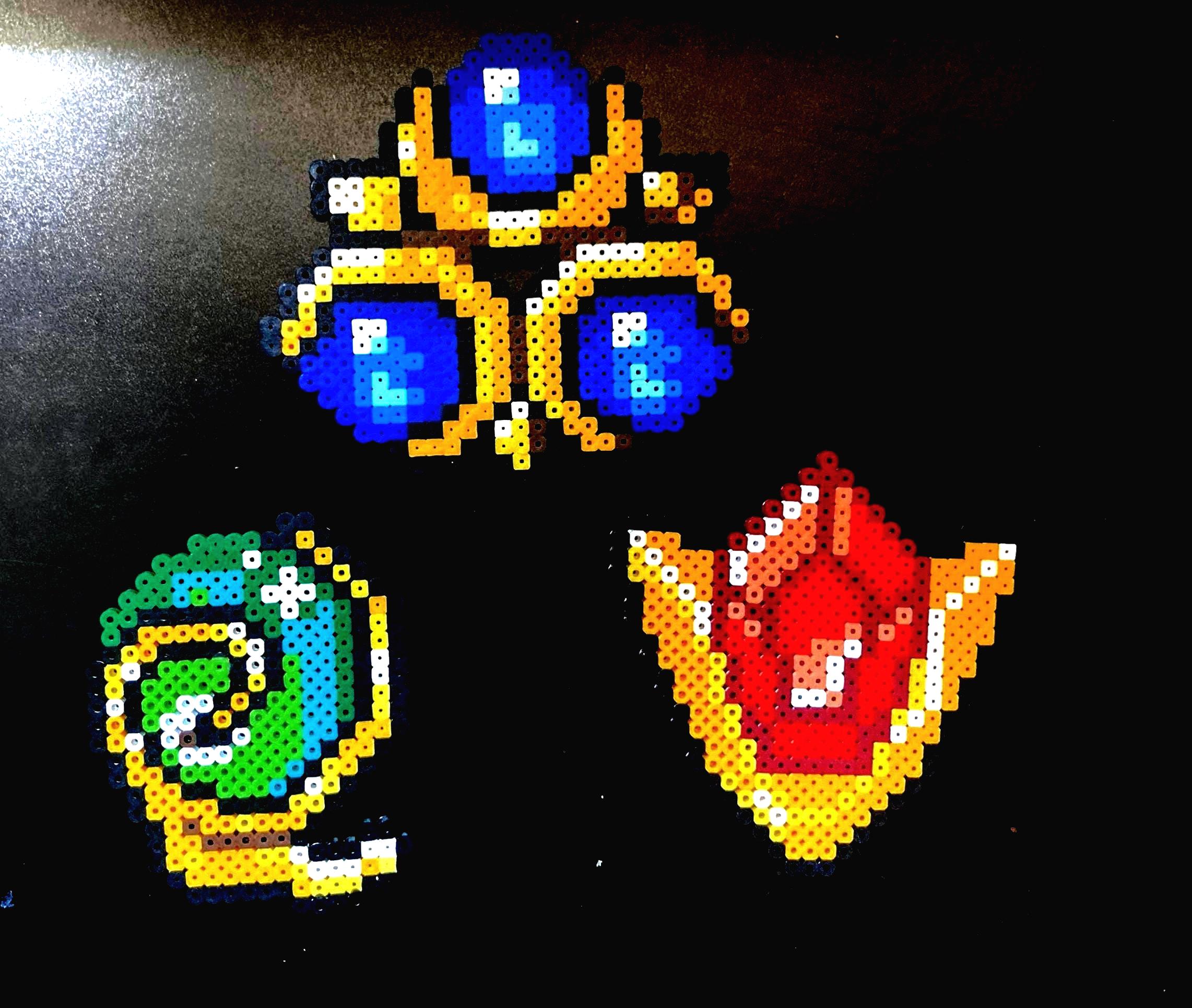 Spiritual Stones the Legend of Zelda: Ocarina of Time Perler