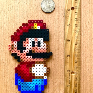 Super Mario World Perler Beaded Pixel Art - Video Game Decor - Set of 9 ...