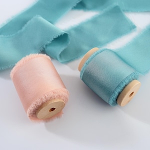 Premium zijden satijnen lint - 1,65 x 5 meter, 24 pasteltinten, voor designer bruidsboeketten, luxe cadeaupresentatie