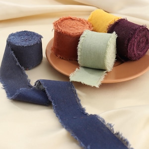 Nastro di seta strappato a mano - Nastro in 12 colori, 1,57'' × 5 iarde, perfetto per composizioni floreali e articoli di cancelleria fai da te, confezioni regalo