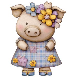 Watercolor Cute Animals Clipart, Cute Animals, Watercorlor Animals, Animals Clipart Set, Bear, Duck, Mouse, Cat, Elephant, Pig, Dog, Fox