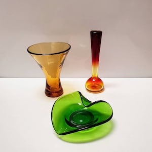 3 for 30 Rainbow Glass Company Vases