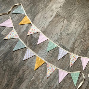 Custom Triangle Bunting, Room Decor for Nursery, Wall Decor