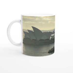 Sydney Harbour with Dramatic Lighting Mug Iconic Cityscape Moody Australian Landmark