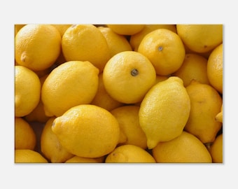 Lemons Photography Canvas Wall Hanging for Kitchen Home Office Wall Decor