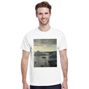 Sydney Harbour T-Shirt - Iconic Australian Skyline Graphic Tee | Unisex Heavyweight Cotton Tee