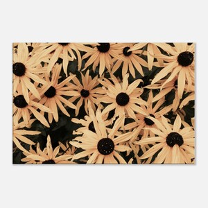 Orange Flower Photography Canvas Wall Hanging for Kitchen Home Office Wall Decor