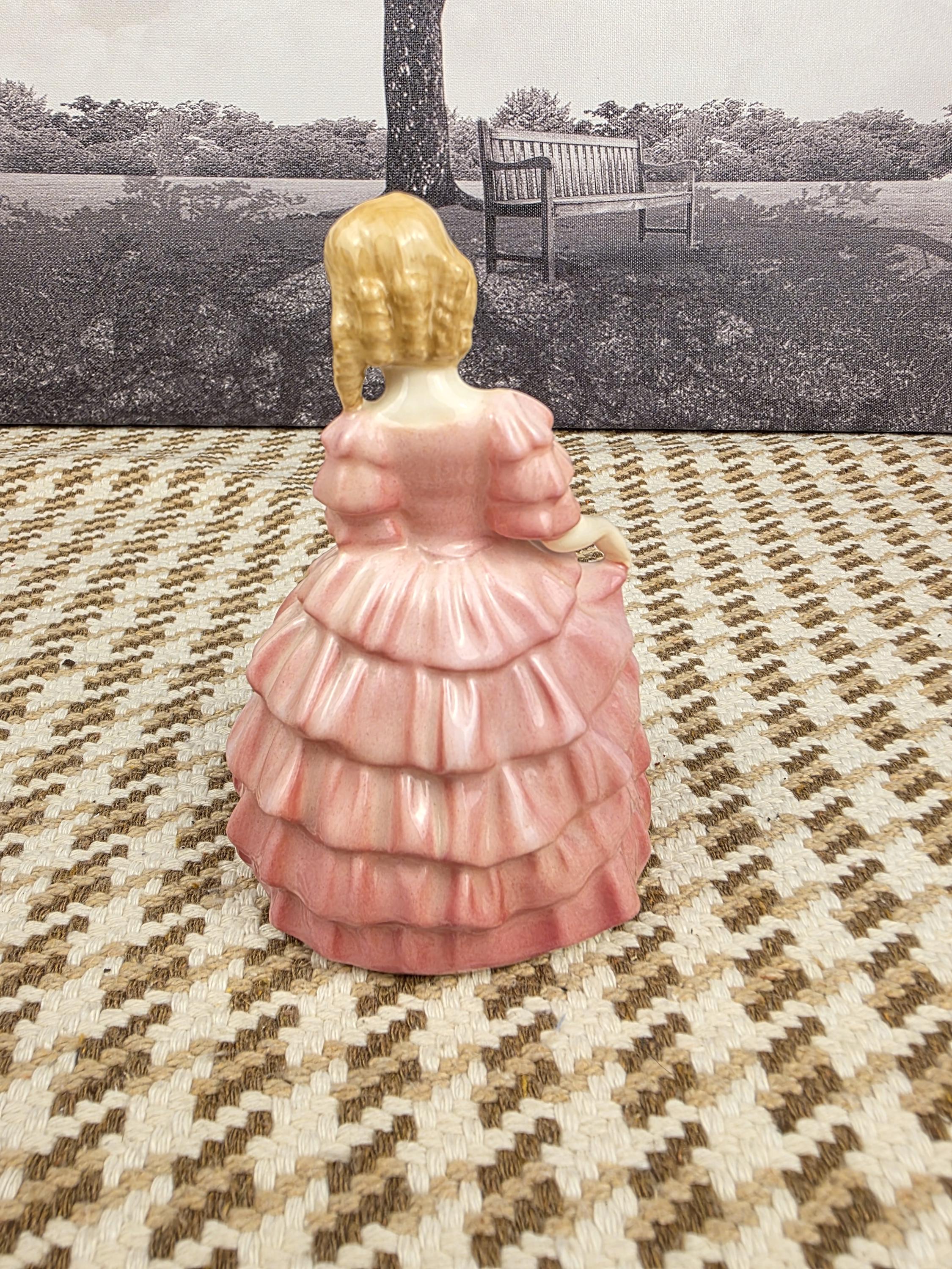 Vintage Royal Doulton Figurine: Hand-painted Porcelain Girl in Pink Dress -  Etsy