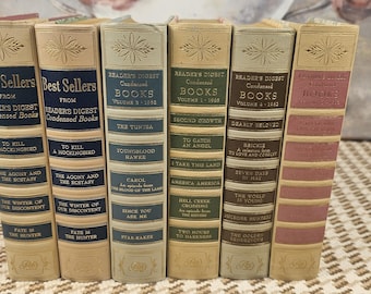 Vintage Reader’s Digest Condensed Books – Set of 6 – 1960s Hardcovers – Includes To Kill a Mockingbird & Other Bestsellers