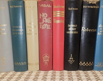 Vintage German Book Set: Fackelverlag Hardcover Literature, Midcentury Decor