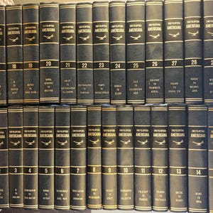 Encyclopedia Americana Complete 30 Volume Set | 1970 International Edition | Vintage Reference Books | Classic Home Library Decor