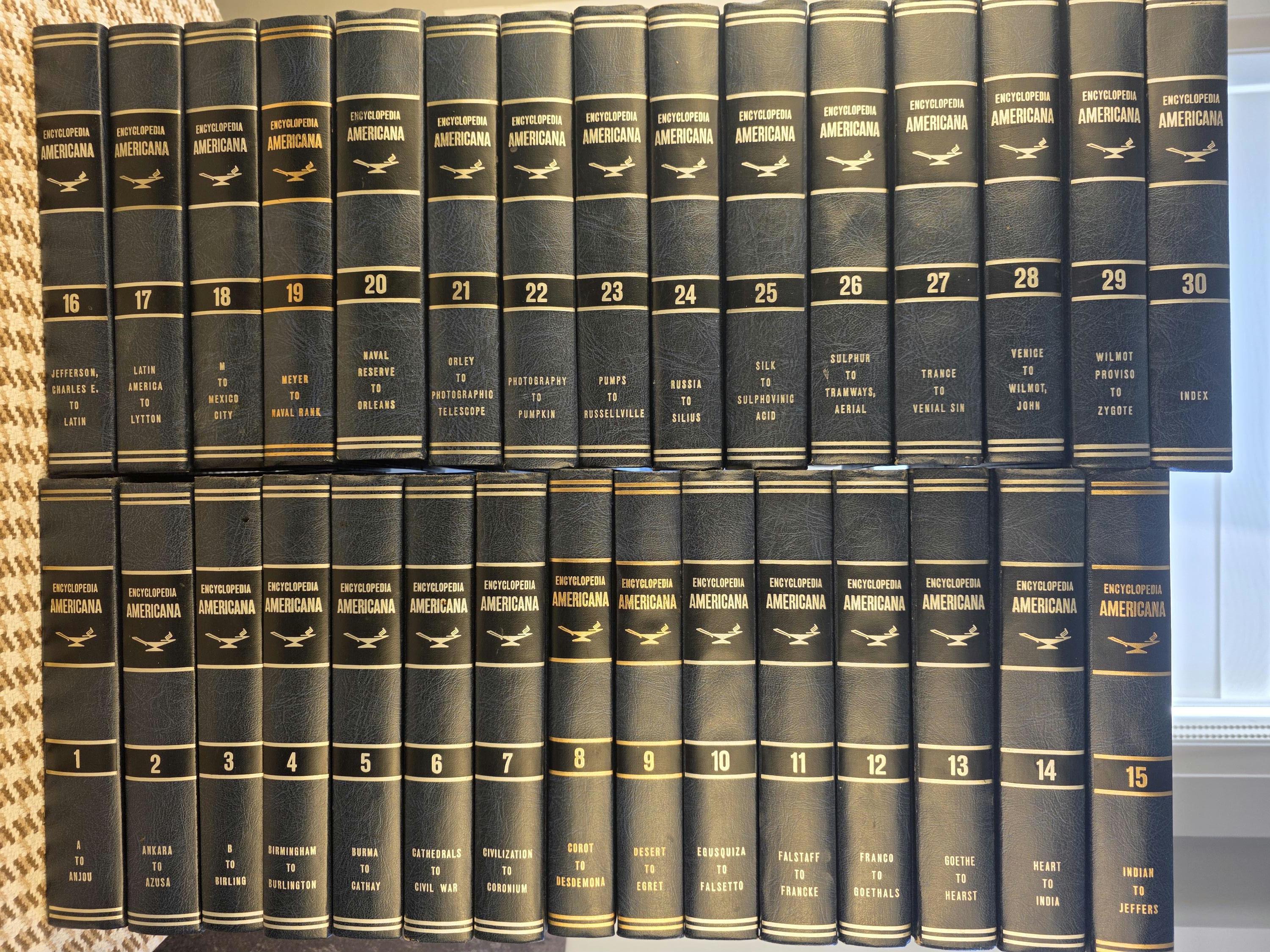 アメリカーナ百科事典：全30巻セット、1970年国際版 - Etsy 日本