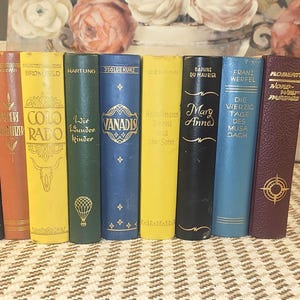 Vintage German Book Set: Fackelverlag Hardcover Decor, Classic Literature