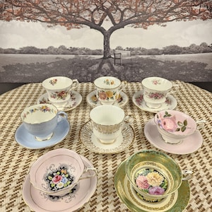 Paragon Vintage Bone China Tea Cups |  English Florals |Double Warrant | Mix & Match Collector Pieces