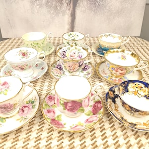 Rare Royal Albert Teacup and Saucer Set: Vintage Floral Bone China