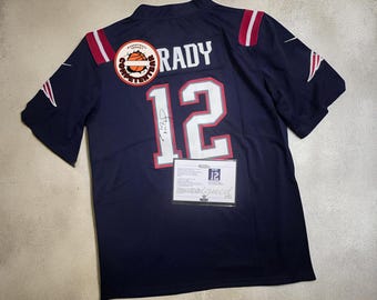 Signed Brady #12 Jersey with Sasigned COA