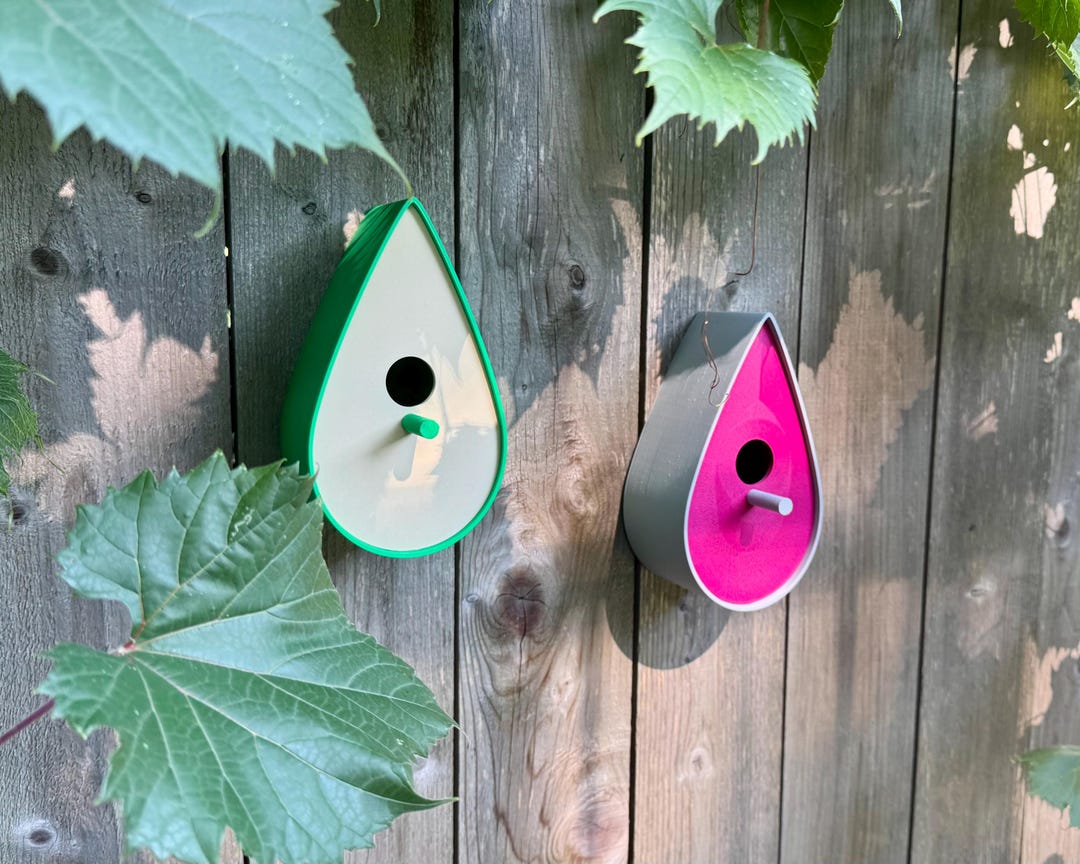 Photo inspiration: Colorful Raindrop Birdhouses Liven Up Your Yard And Garden Beautifully Photo Inspiration