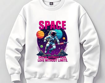 Download digital de design de camiseta espacial para sublimação e DTF