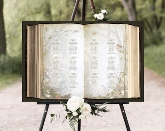 Enchanted Forest Seating Chart - Storybook Find Your Seat Sign