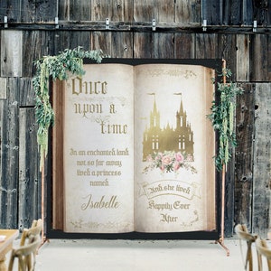 Fairytale Backdrop Vintage Gold Castle - Once Upon a Time Decor - Princess Birthday - Sweet Sixteen - Quinceanera Decor