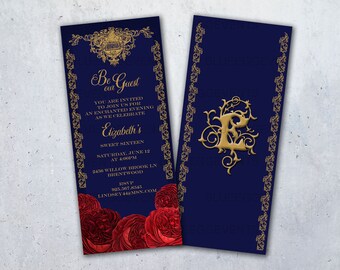 Beauty And The Beast Wedding Invitations Etsy