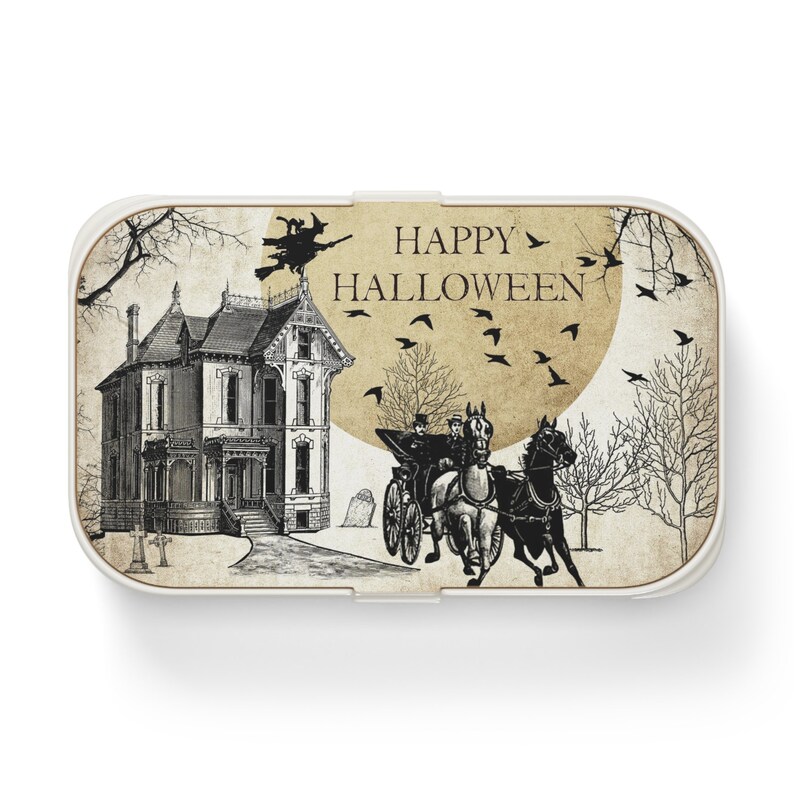 Haunted Mansion Lunchbox Halloween Lunch Box Haunted House Etsy