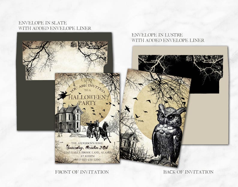 Haunted House Halloween Invitation
