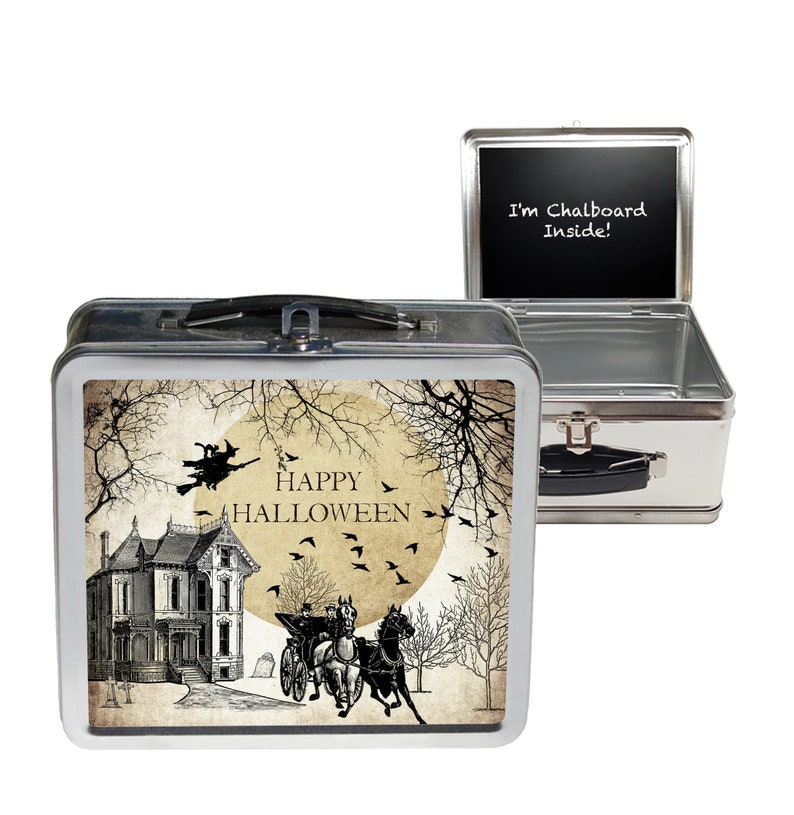 Haunted Mansion Lunch Box Halloween Lunchbox Haunted House Etsy