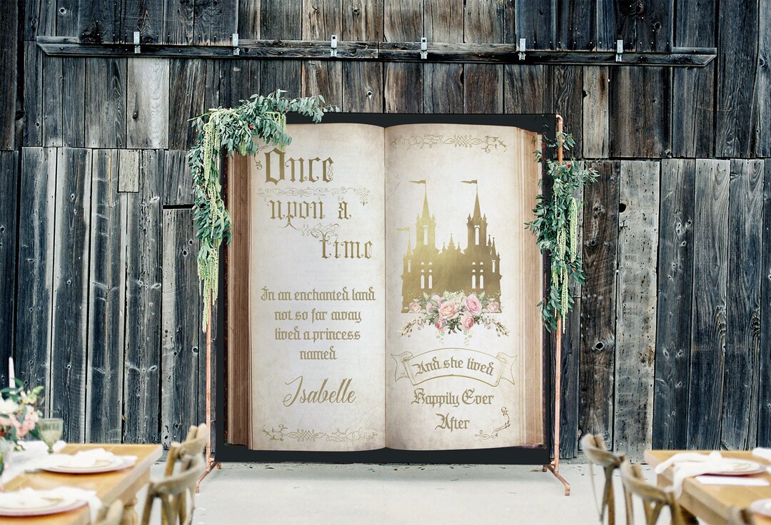 Vintage Gold Castle Fairytale Backdrop Once Upon a Time Decor Magical ...