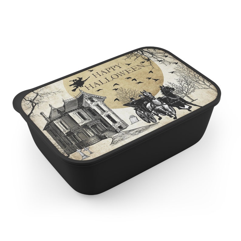 Haunted Mansion Lunchbox Halloween Lunch Box Haunted House Etsy