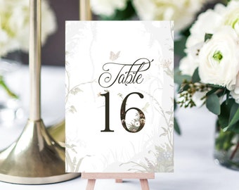 Enchanted Forest Table Numbers, Secret Garden, Digital File, Download, Sweet Sixteen, Quinceanera, Sweet 15, Birthday, Baby Shower, Woodland