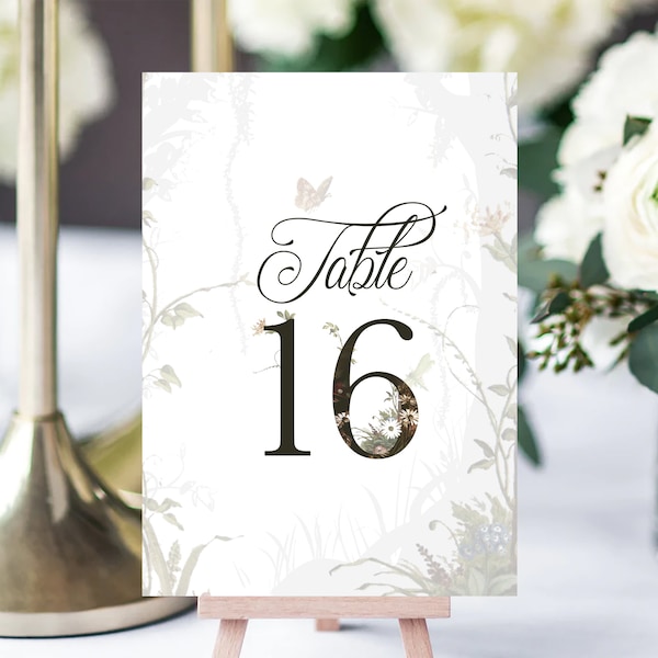 Enchanted Forest Table Numbers, Secret Garden, Digital File, Download, Sweet Sixteen, Quinceanera, Sweet 15, Birthday, Baby Shower, Woodland