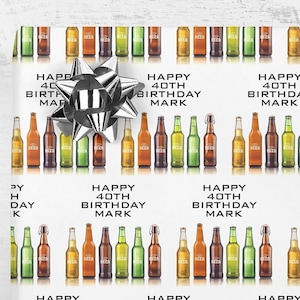 Beer and Steins Wrapping Paper, Beer Lover Gift, Beer and Steins Design  Gift Wrap, All Occasion Wrapping Paper